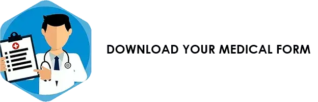 Illustration of a doctor holding a clipboard with a medical form icon beside the words DOWNLOAD YOUR MEDICAL FORM